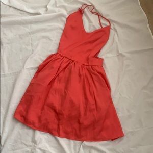 Spaghetti strap open back dress